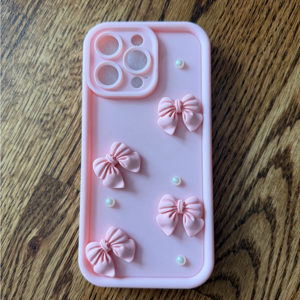 Pink Bow iPhone 15 pro max Case